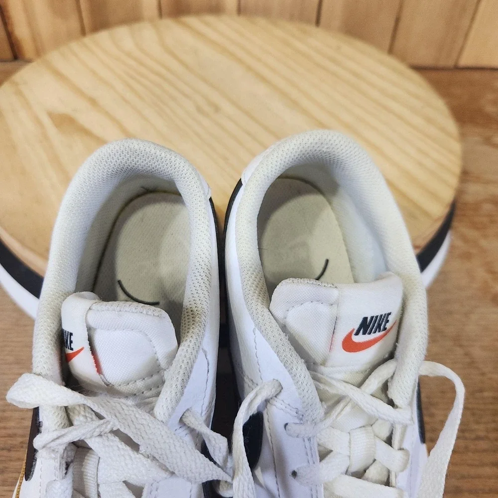 Nike Court Legacy Next Nature Shoes Womens 9 White Black Leather Casual Sneakers